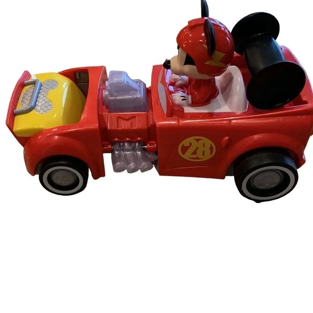 Disney Mickey Mouse roadster car - Transformer Talking red race car‎